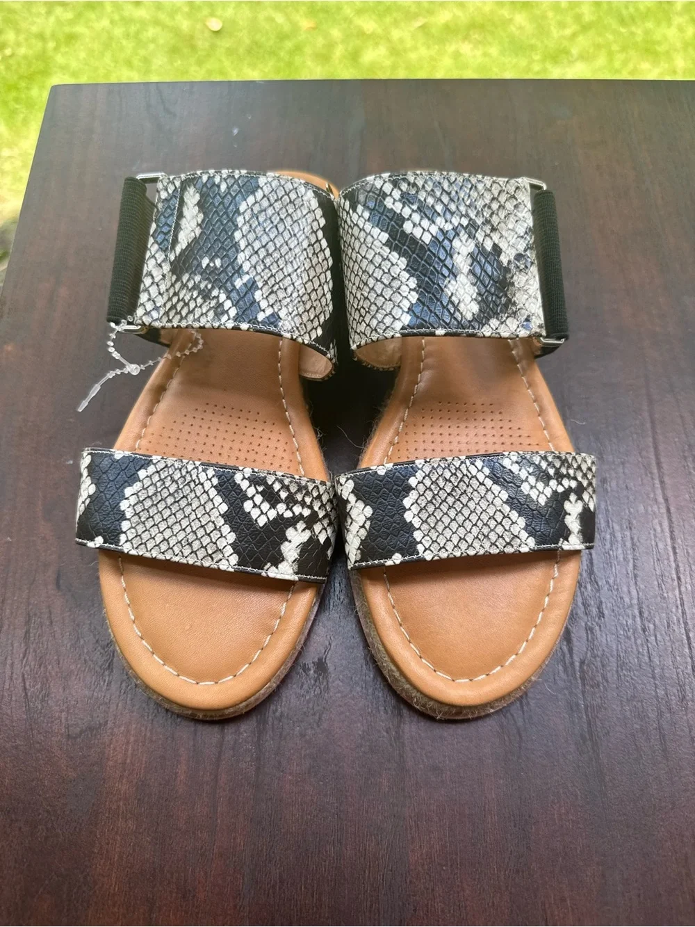 Corso Como Glennia Snake Print Espadrille Sandals | Size 6